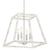 Designers Fountain Rhode 4 Light 16" Wide Chandelier Coastal Weathered White