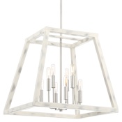 Designers Fountain Rhode 8 Light 20" Wide Pendant Coastal Weathered White
