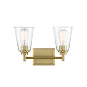 Designers Fountain Westin 2 Light 15" Wide Bathroom Vanity Light Brushed Gold