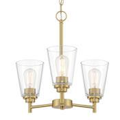 Designers Fountain Westin 3 Light 18" Wide Multi Light Pendant Brushed Gold