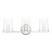 Designers Fountain Matteson 3 Light 25" Wide Bathroom Vanity Light Chrome