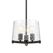 Designers Fountain Matteson 3 Light 6" Wide Mini Pendant Matte Black