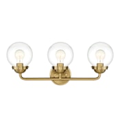 Designers Fountain Knoll 3 Light 24" Wide Vanity Light Brushed Gold