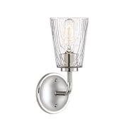 Designers Fountain Westwood 12" Tall Bathroom Sconce Polished Nickel