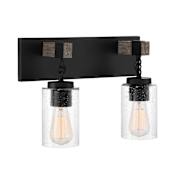 Designers Fountain Fulton 2 Light 16" Wide Bathroom Vanity Light Matte Black