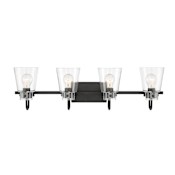 Designers Fountain Inwood 4 Light 32" Wide Bathroom Vanity Light Matte Black