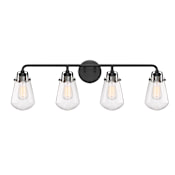 Designers Fountain Elliott 4 Light 32" Wide Bathroom Vanity Light Matte Black
