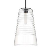 Designers Fountain Ingo 12" Wide Pendant Matte Black