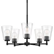 Designers Fountain Ingo 5 Light 24" Wide Chandelier Matte Black