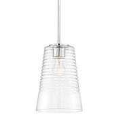 Designers Fountain Ingo 8" Wide Mini Pendant Polished Nickel