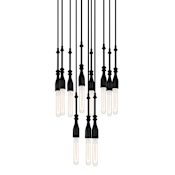 Designers Fountain Louise 11 Light 15" Wide Multi Light Pendant Matte Black