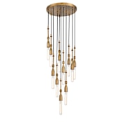 Designers Fountain Louise 11 Light 15" Wide Multi Light Pendant Old Satin Brass
