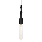 Designers Fountain Louise 5" Wide Mini Pendant Matte Black