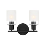 Designers Fountain Cedar Lane 2 Light 13" Wide Bathroom Vanity Light Matte Black