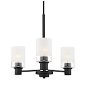 Designers Fountain Cedar Lane 3 Light 20" Wide Chandelier Matte Black