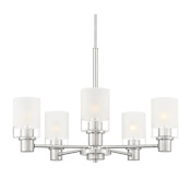 Designers Fountain Cedar Lane 5 Light 8" Wide Chandelier Brushed Nickel