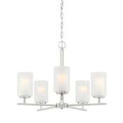 Designers Fountain Carmine 5 Light 24" Wide Chandelier Brushed Nickel