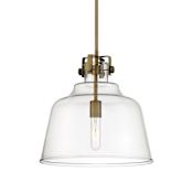 Designers Fountain Porter 15" Wide Pendant Old Satin Brass