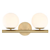 Designers Fountain Crown Heights 2 Light 17" Wide Vanity Light Brushed Gold