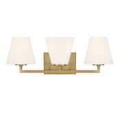 Designers Fountain Palmyra 3 Light 24" Wide Vanity Light Brushed Gold