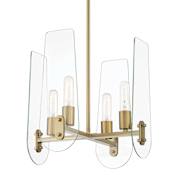 Designers Fountain Bergen Beach 4 Light 16" Wide Multi Light Pendant Brushed Gold
