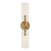 Designers Fountain Manhasset 2 Light 24" Tall Wall Sconce Old Satin Brass