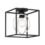 Designers Fountain Kew Gardens 10" Wide Flush Mount Ceiling Fixture Matte Black