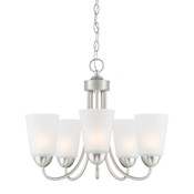 Designers Fountain Malone 5 Light 20" Wide Chandelier Brushed Nickel