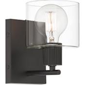 Designers Fountain Vibrato 8" Tall Wall Sconce Matte Black