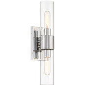 Designers Fountain Anton 2 Light 18" Tall Wall Sconce Chrome