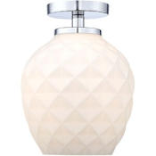 Designers Fountain Dita 9" Wide Semi-flush Ceiling Fixture Polished Nickel