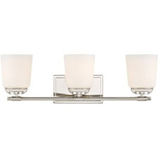 Designers Fountain Stella 3 Light 24" Wide Vanity light Polished Nickel