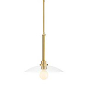 Designers Fountain Litto 14" Wide Pendant Brushed Gold