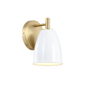 Designers Fountain Biba 8" Tall Wall Sconce Brushed Gold