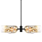 Designers Fountain Gatsby 6 Light 28" Wide Chandelier Matte Black