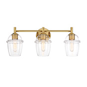 Designers Fountain Summer Jazz 3 Light 24" Wide Vanity light Brushed Gold