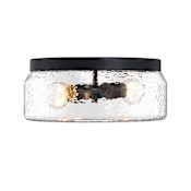 Designers Fountain Rose Marie 2 Light 13" Wide Flush Mount Drum Ceiling Fixture Matte Black