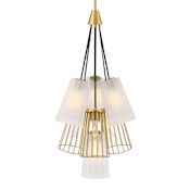 Designers Fountain Liana 7 Light 18" Wide Chandelier Brushed Gold
