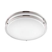 Designers Fountain 16" Wide LED Flush Mount Drum Ceiling Fixture Brushed Nickel