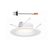 Designers Fountain LED Canless Recessed Fixture with 6" Baffle Trims - Airtight White