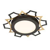Designers Fountain Edge Lit 12" Wide LED Flush Mount Ceiling Fixture / Wall Sconce Black