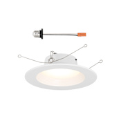 Designers Fountain LED Canless Recessed Fixture with 6" Baffle Trims - Airtight White