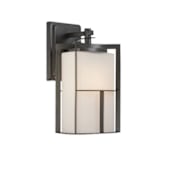 Designers Fountain 1 Light 13" Outdoor Wall Lantern from the Braxton Collection Charcoal