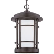 Designers Fountain Barrister 1 Light LED Outdoor Small Pendant Burnished Bronze