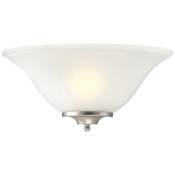 Designers Fountain 1 Light Wall Sconce Assorted Finishes of Caps
