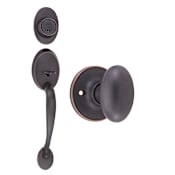 Design House Coventry Series Handleset with Egg Interior Knob Oil Rubbed Bronze