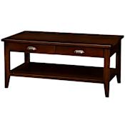 Design House Laurent 44" Wide Wood Table Chocolate Cherry