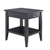 Design House Laurent 24" Wide Wood Table with Drawer Black