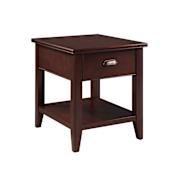 Design House Laurent 24" Wide Wood Table Chocolate Cherry