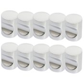 Design House Barrel 3/4 Inch Cylindrical Cabinet Knob - Pack of 10 Brushed Nickel